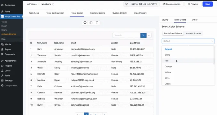 Ninja Tables – Easy Data Table Builder ekran görüntüsü 4