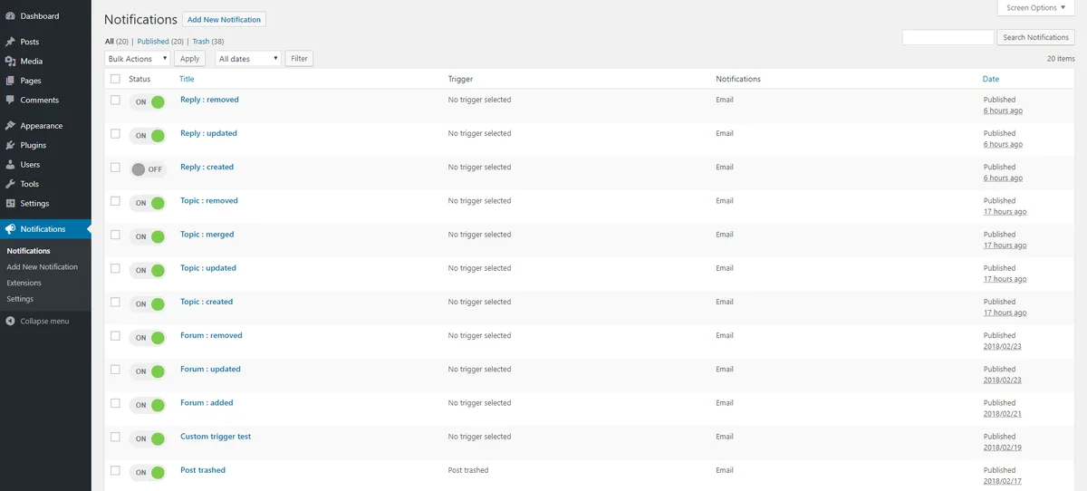 Notification – Custom Notifications and Alerts for WordPress ekran görüntüsü 2