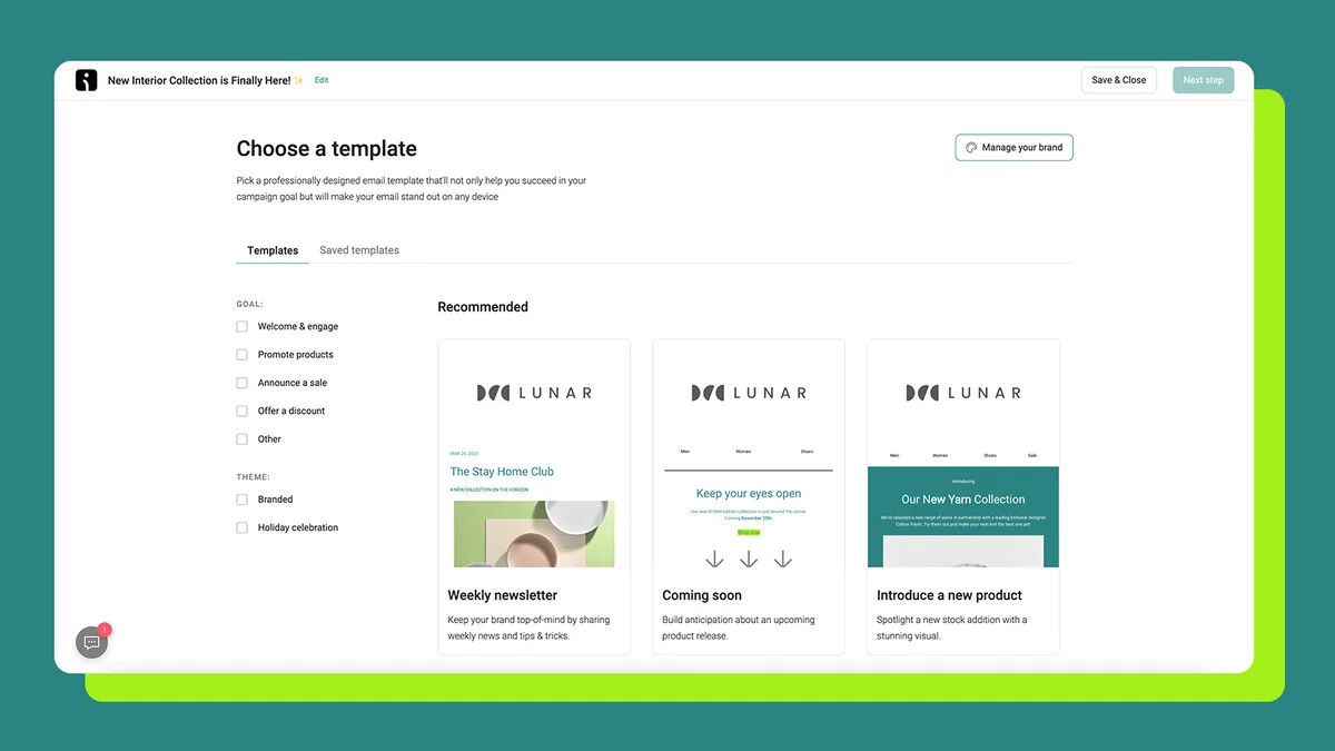 Newsletters, Email Marketing, SMS and Popups by Omnisend ekran görüntüsü 1