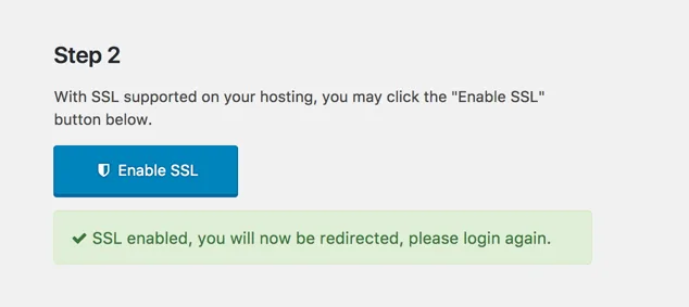 One Click SSL ekran görüntüsü 2