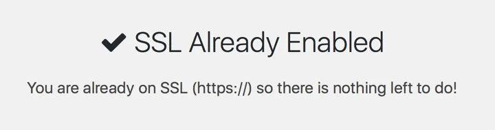 One Click SSL ekran görüntüsü 3