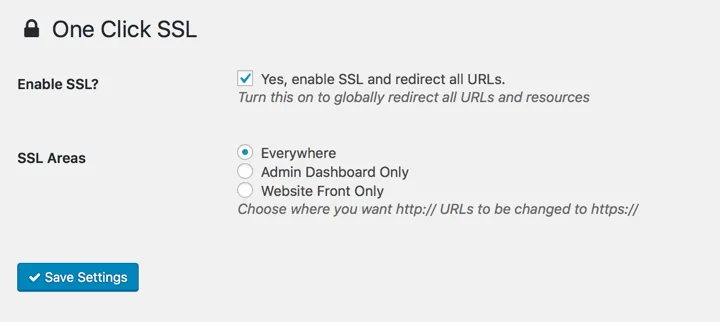 One Click SSL ekran görüntüsü 4