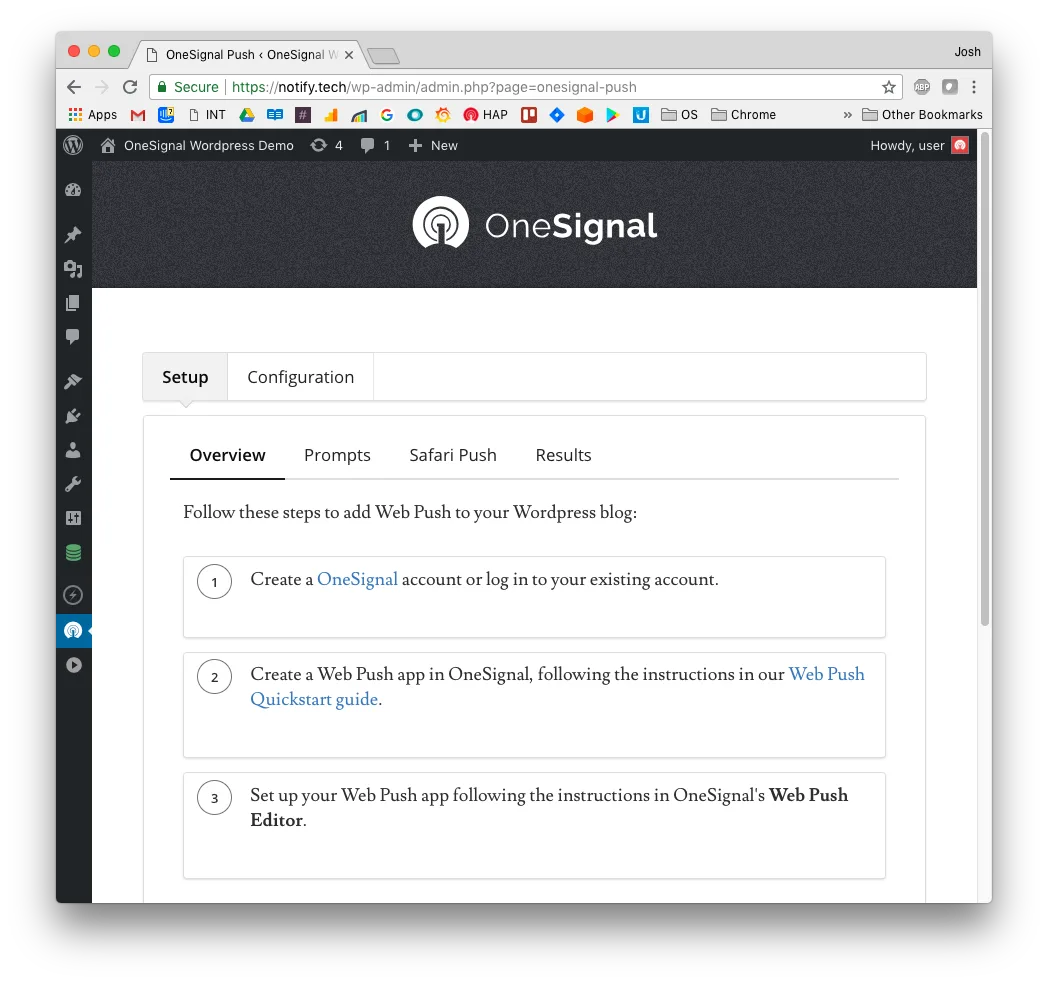 OneSignal – Web Push Notifications ekran görüntüsü 2