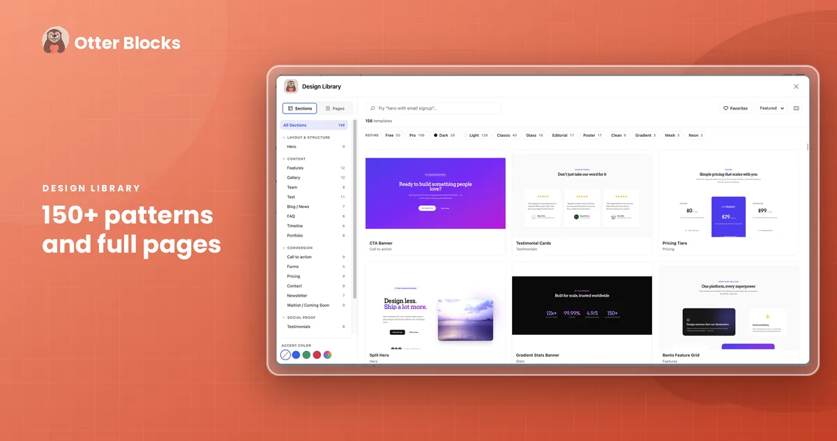 Otter Blocks – Gutenberg Blocks, Page Builder for Gutenberg Editor & FSE ekran görüntüsü 2
