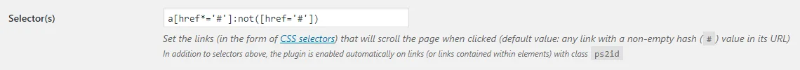 Page scroll to id ekran görüntüsü 3