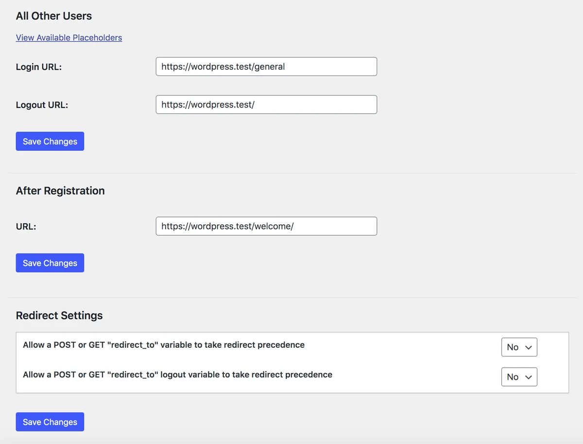LoginWP (Formerly Peter's Login Redirect) ekran görüntüsü 3