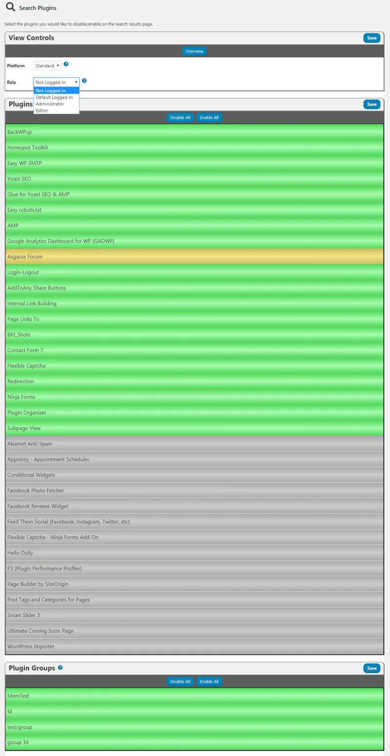Plugin Organizer ekran görüntüsü 3