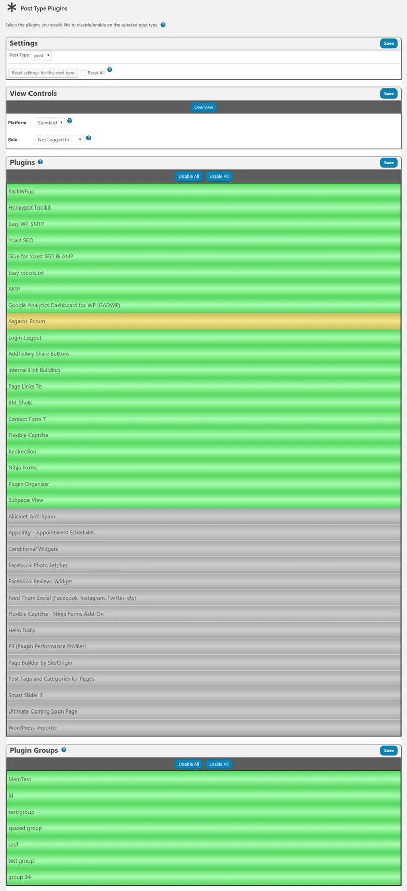 Plugin Organizer ekran görüntüsü 4
