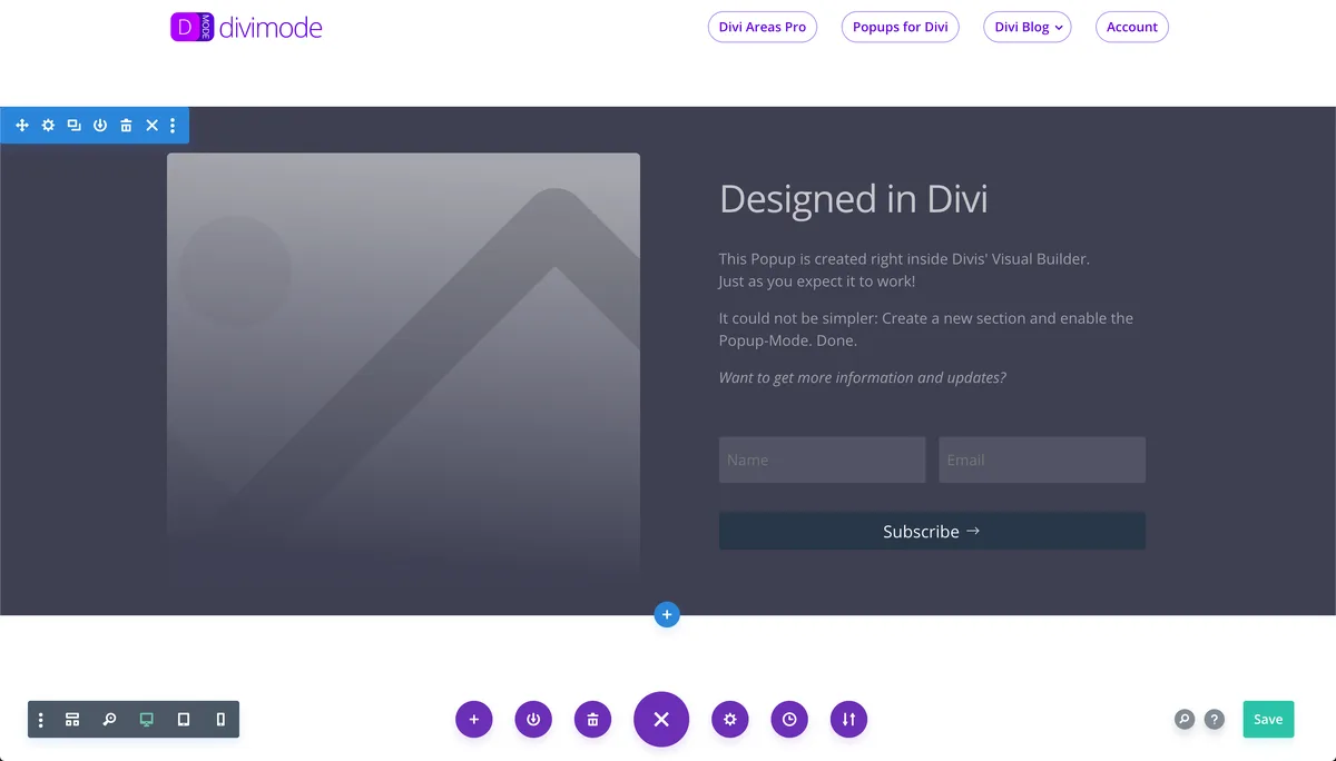 Popups for Divi ekran görüntüsü 1