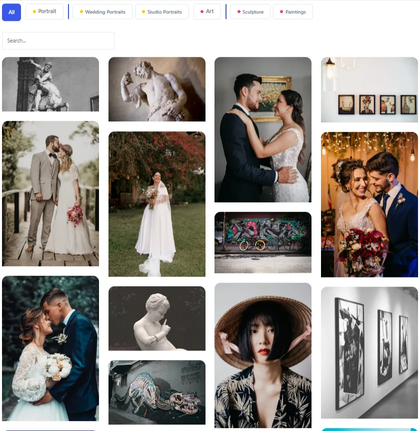 Portfolio Filter Gallery – Photo Gallery ekran görüntüsü 3