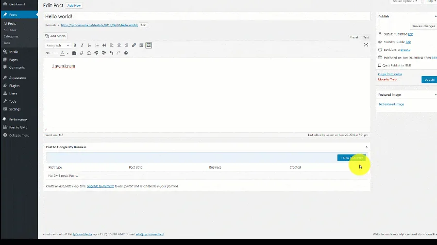 Post to Google My Business (Google Business Profile) ekran görüntüsü 1