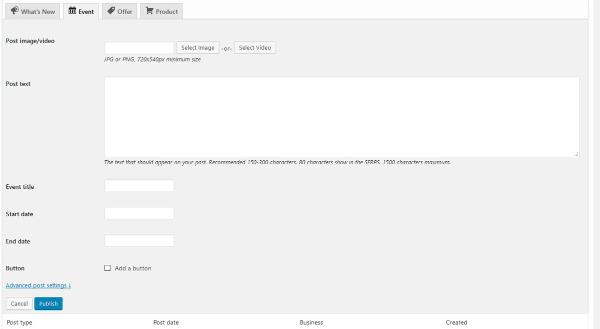 Post to Google My Business (Google Business Profile) ekran görüntüsü 4