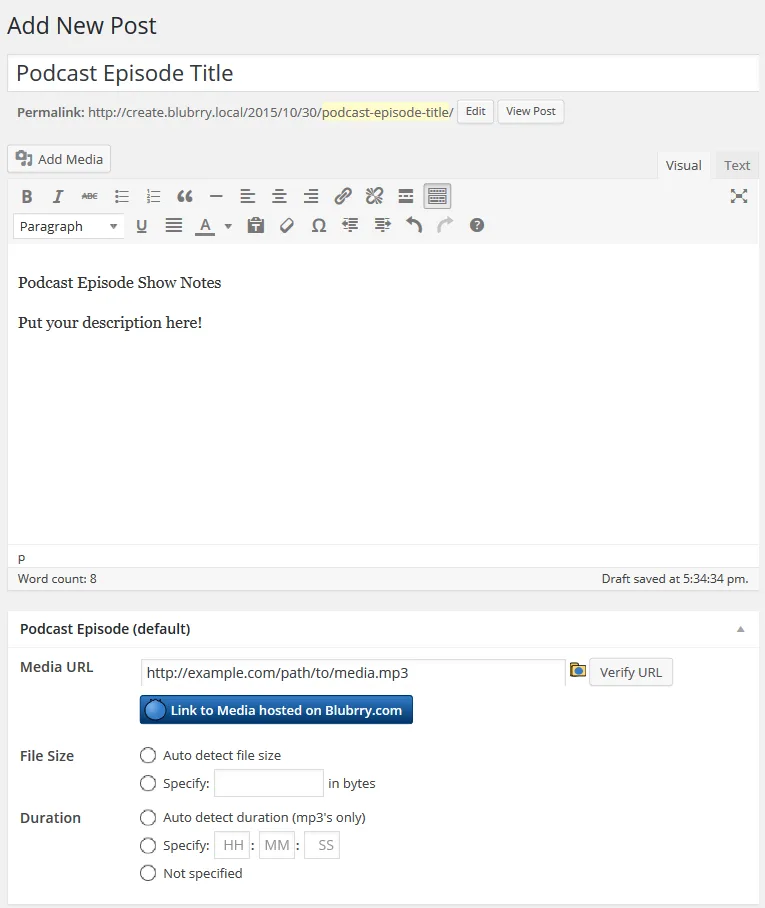 PowerPress Podcasting plugin by Blubrry ekran görüntüsü 2
