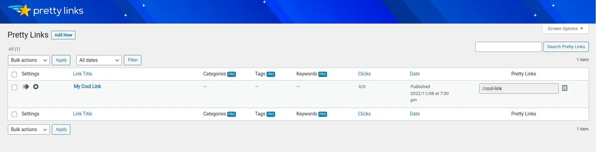 PrettyLinks – Affiliate Link Management, URL Shortener, Link Cloaking, Tracking & Branded Short Links ekran görüntüsü 3