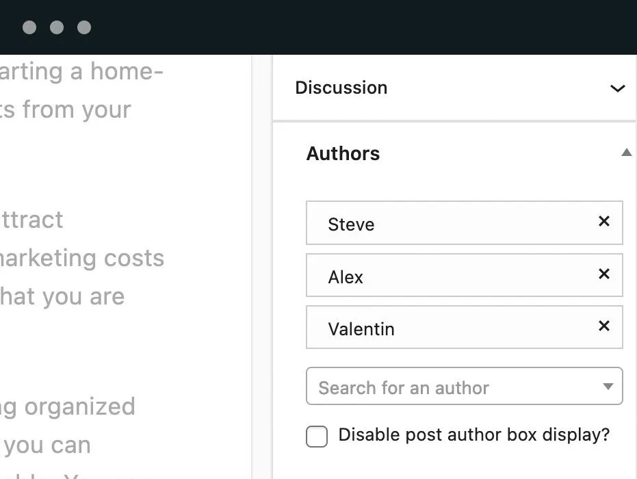 Co-Authors, Multiple Authors and Guest Authors in an Author Box with PublishPress Authors ekran görüntüsü 1