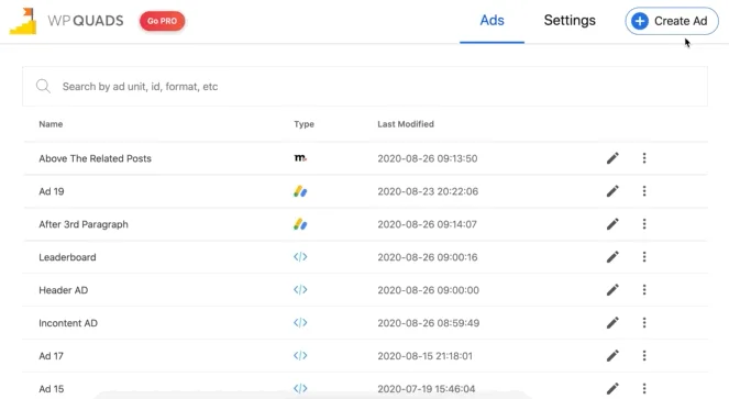 Quads Ads Manager for Google AdSense ekran görüntüsü 3