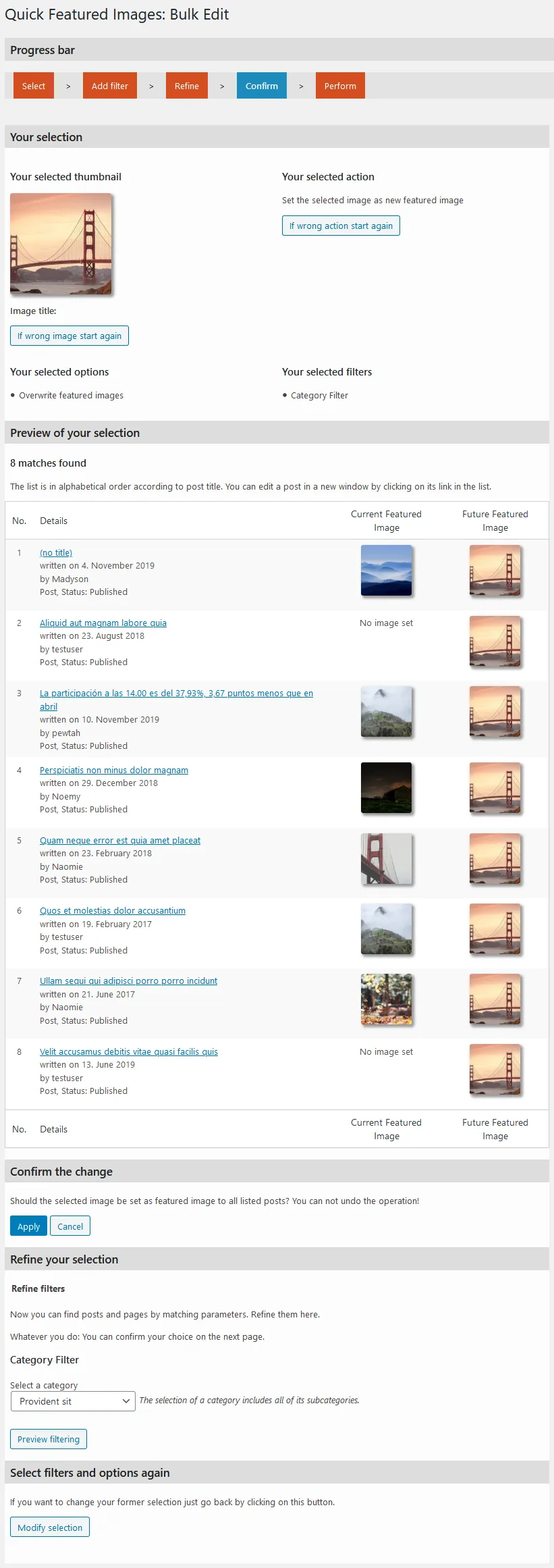 Quick Featured Images ekran görüntüsü 4