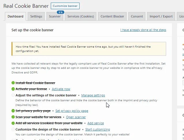 Real Cookie Banner: GDPR & ePrivacy Cookie Consent ekran görüntüsü 4