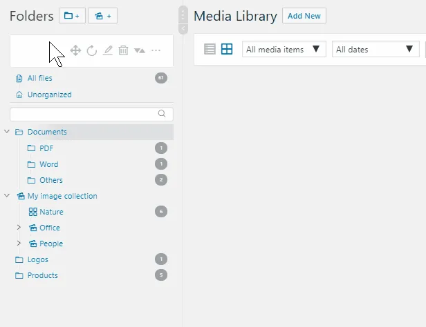 Real Media Library: Media Library Folder & File Manager ekran görüntüsü 1