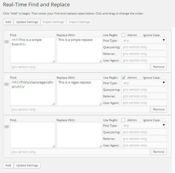 Real-Time Find and Replace ekran görüntüsü 1