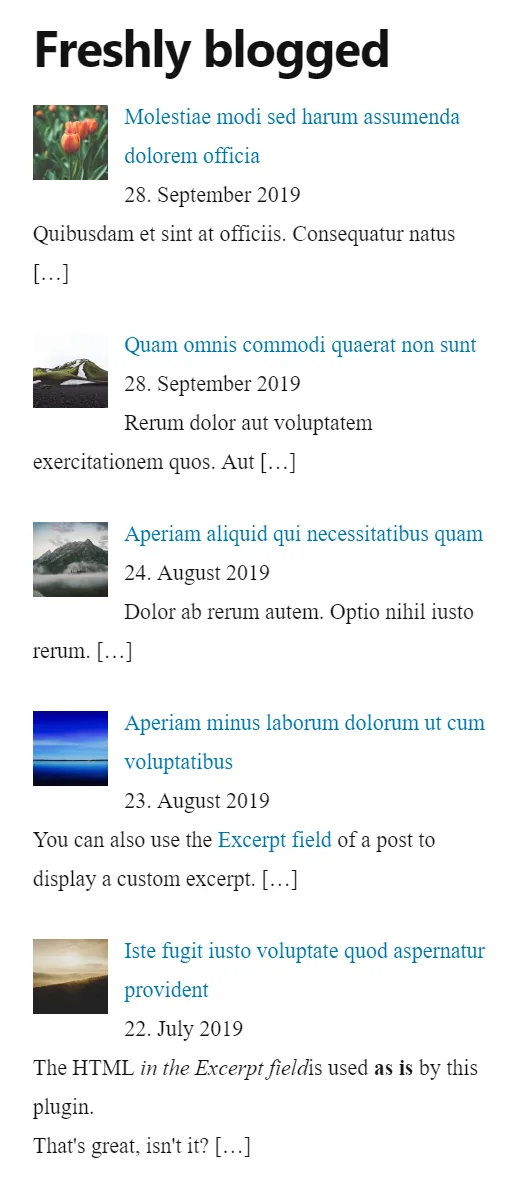 Recent Posts Widget With Thumbnails ekran görüntüsü 1