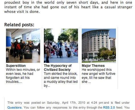 Related Posts Thumbnails Plugin for WordPress ekran görüntüsü 2