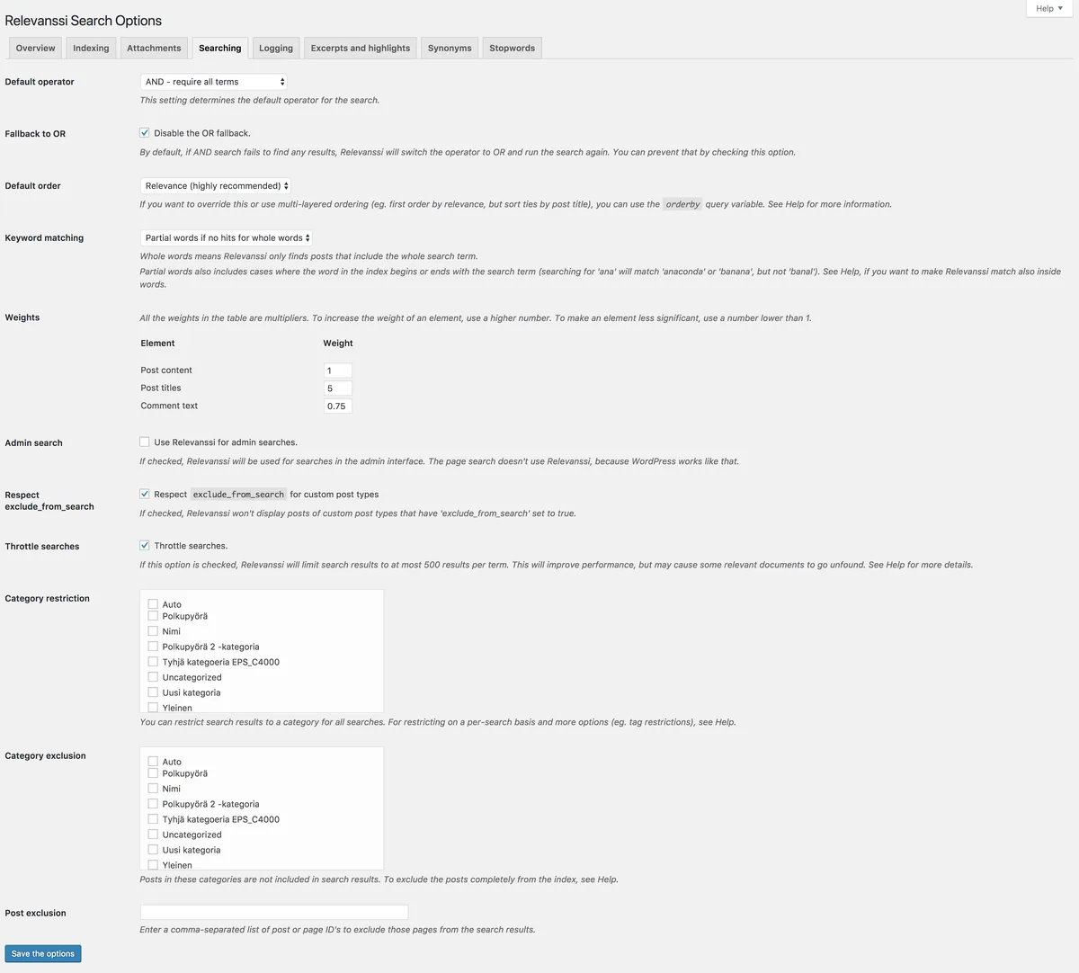 Relevanssi – A Better Search ekran görüntüsü 3