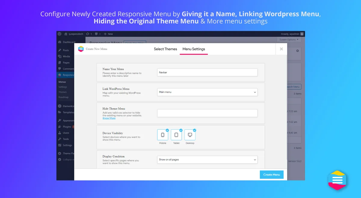 Responsive Menu – Create Mobile-Friendly Menu ekran görüntüsü 3