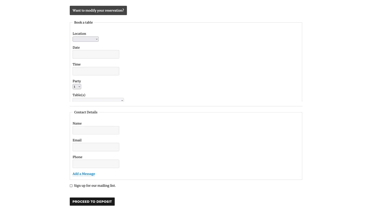Five Star Restaurant Reservations – WordPress Booking Plugin ekran görüntüsü 4