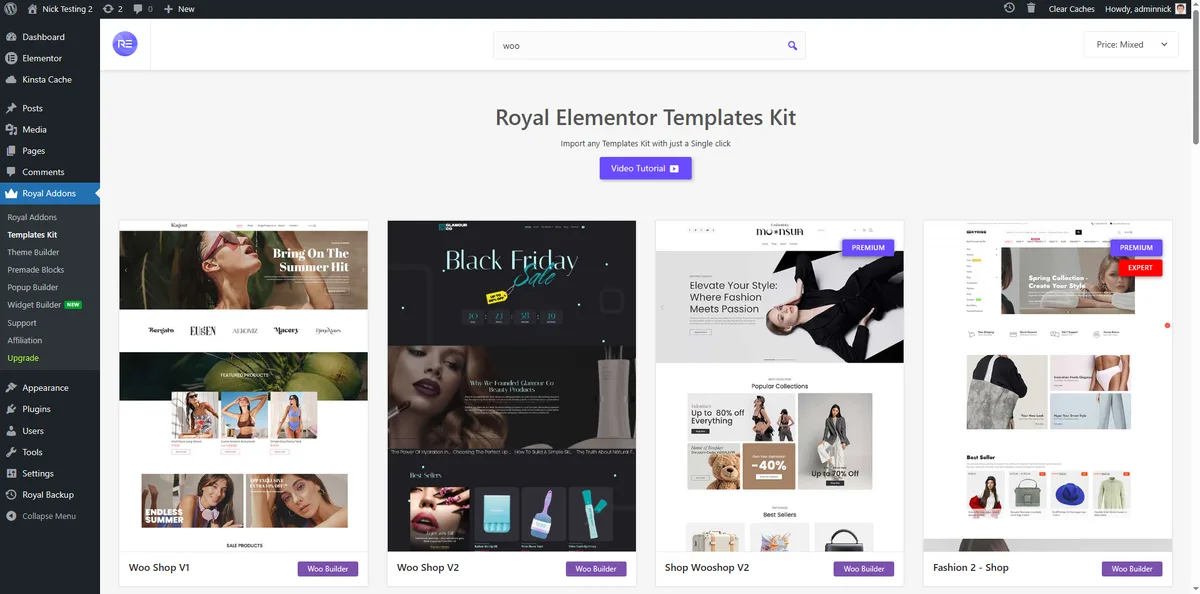 Royal Addons for Elementor – Addons and Templates Kit for Elementor ekran görüntüsü 1