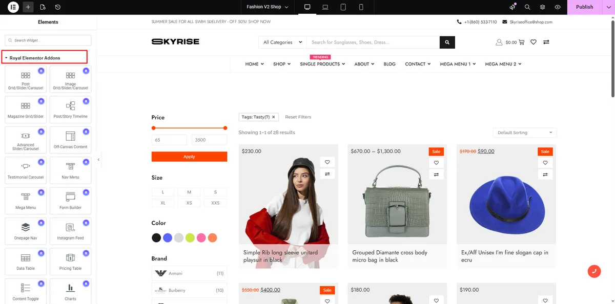 Royal Addons for Elementor – Addons and Templates Kit for Elementor ekran görüntüsü 2
