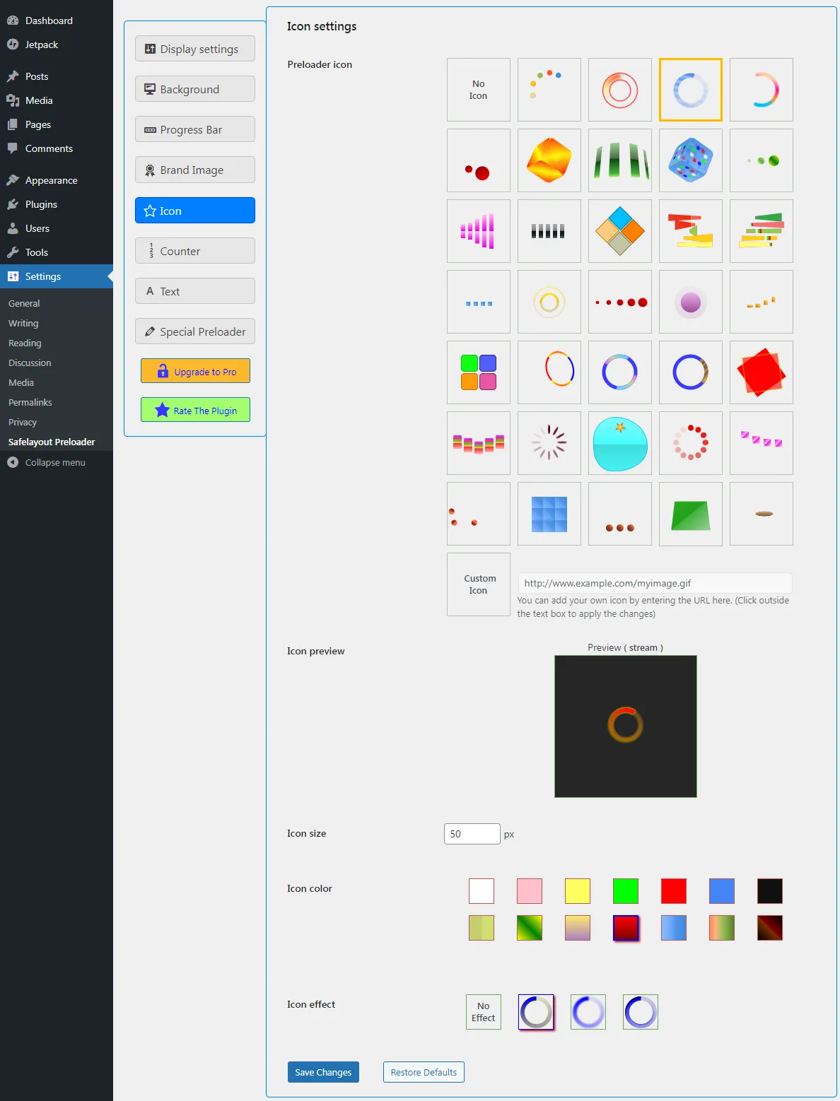 Safelayout Cute Preloader – CSS3 WordPress Preloader ekran görüntüsü 1