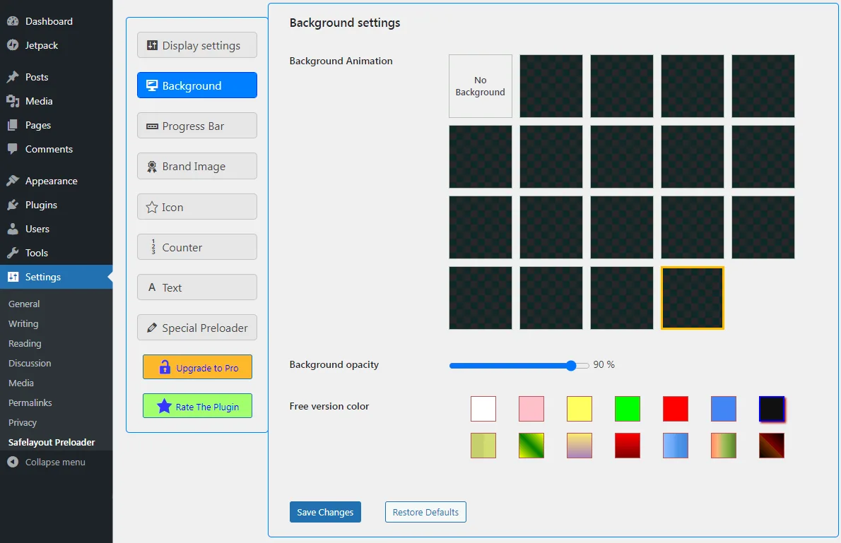 Safelayout Cute Preloader – CSS3 WordPress Preloader ekran görüntüsü 3