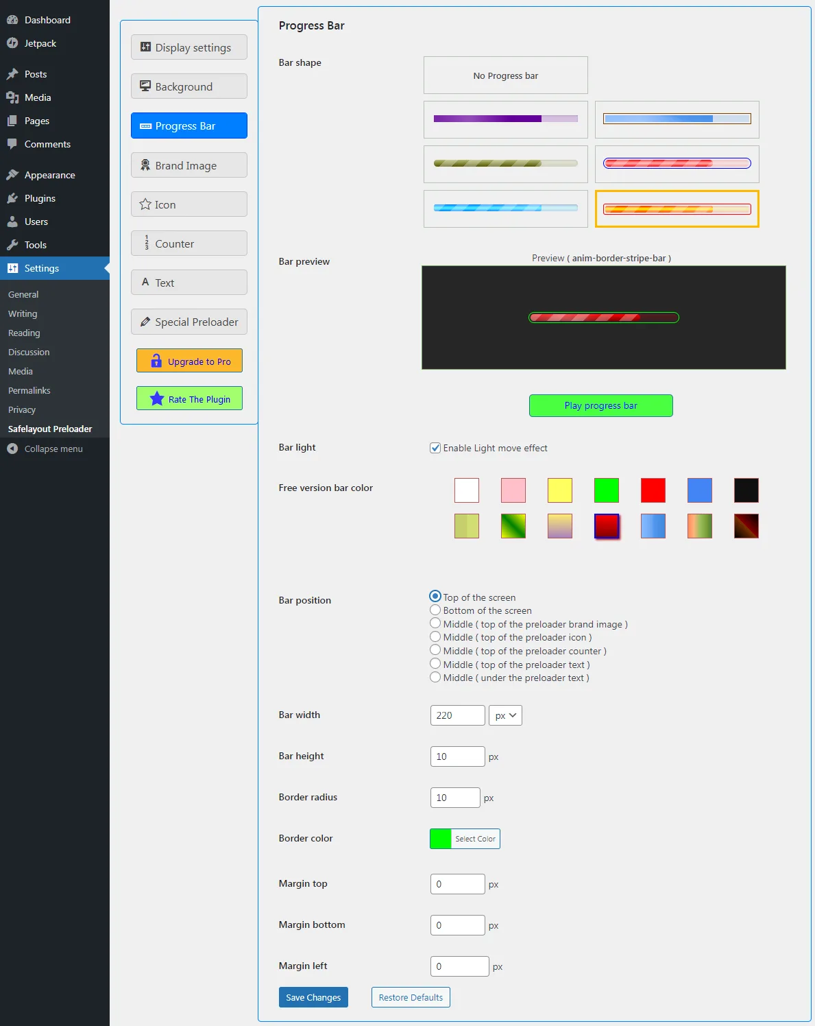 Safelayout Cute Preloader – CSS3 WordPress Preloader ekran görüntüsü 4