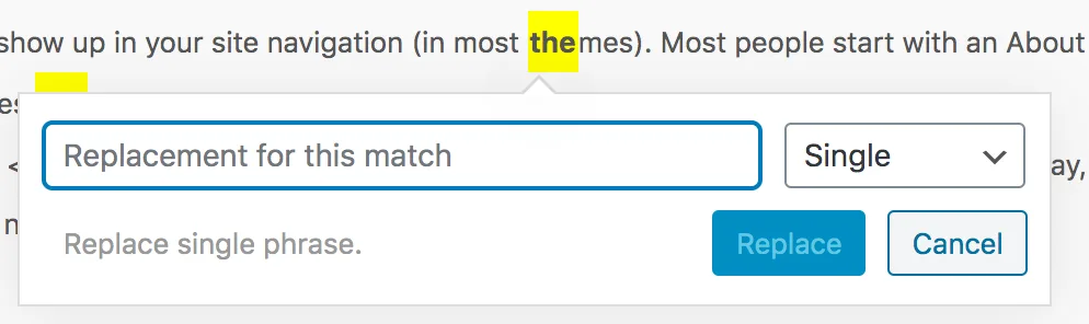 Search Regex ekran görüntüsü 2
