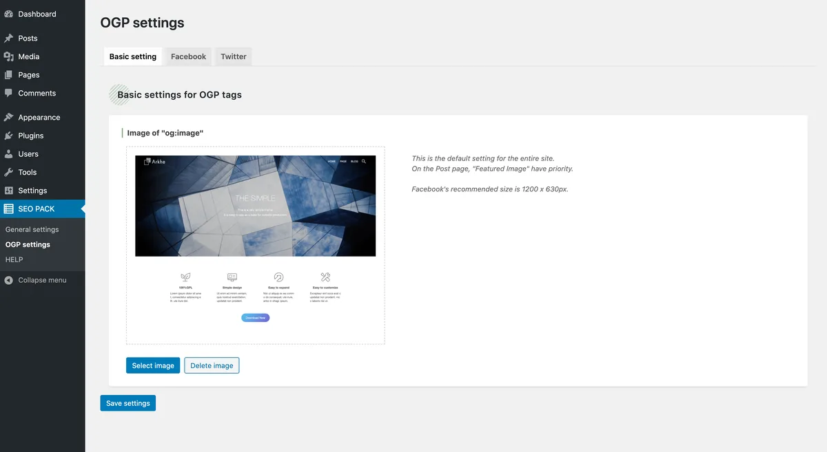 SEO SIMPLE PACK ekran görüntüsü 3
