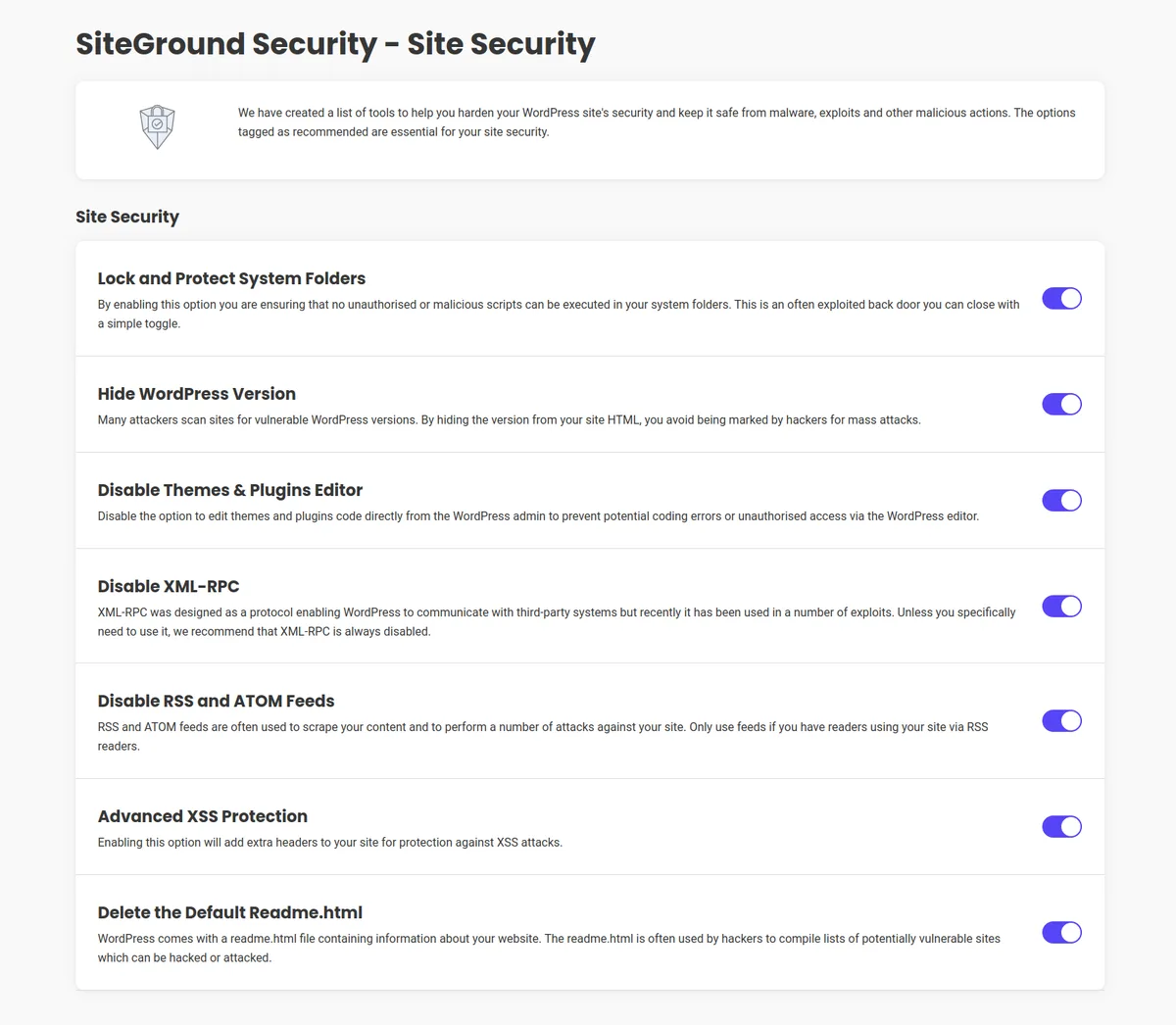 Security Optimizer – The All-In-One Protection Plugin ekran görüntüsü 2