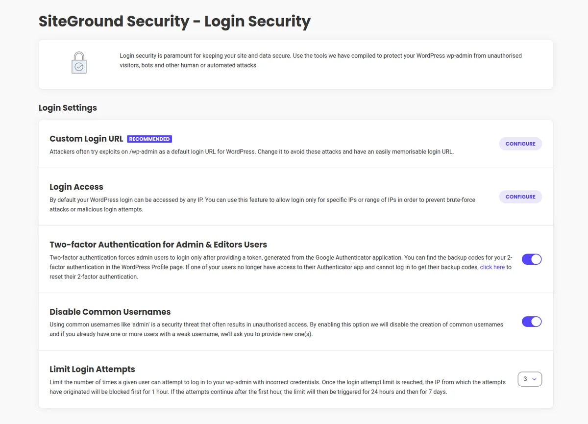 Security Optimizer – The All-In-One Protection Plugin ekran görüntüsü 3