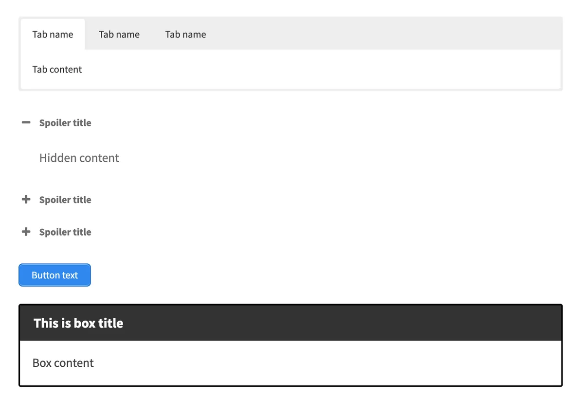 Shortcodes Ultimate – Content Elements ekran görüntüsü 1
