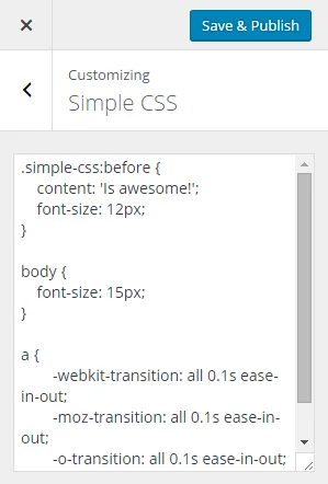 Simple CSS ekran görüntüsü 3