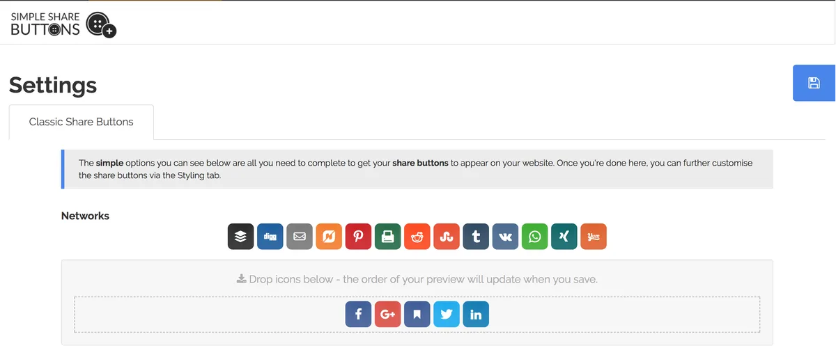 Simple Share Buttons Adder ekran görüntüsü 1