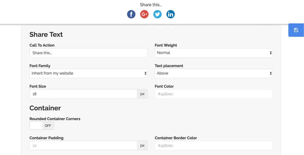 Simple Share Buttons Adder ekran görüntüsü 2