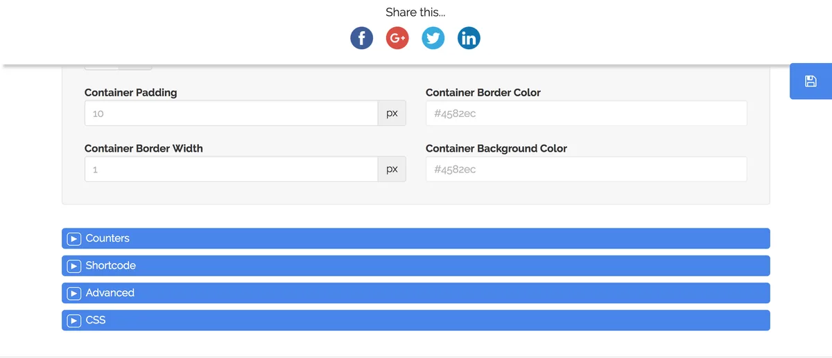 Simple Share Buttons Adder ekran görüntüsü 3