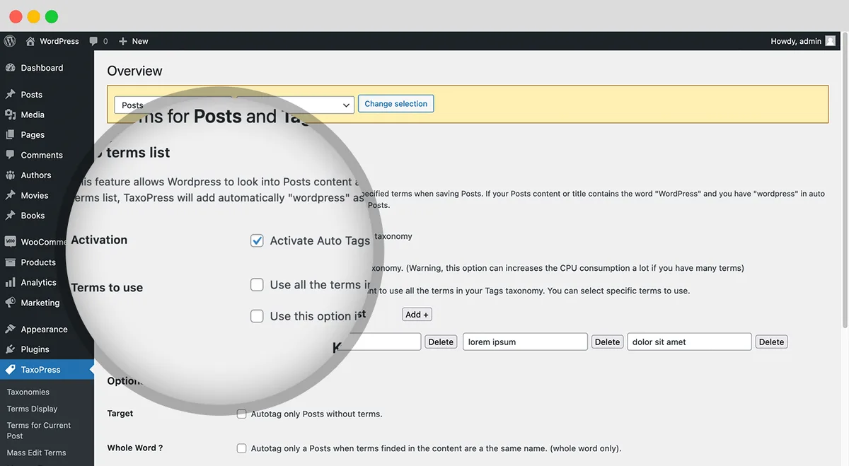 Tag, Category, and Taxonomy Manager – Autotagger Automatically Add Terms ekran görüntüsü 4
