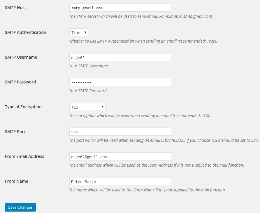 SMTP Mailer ekran görüntüsü 1