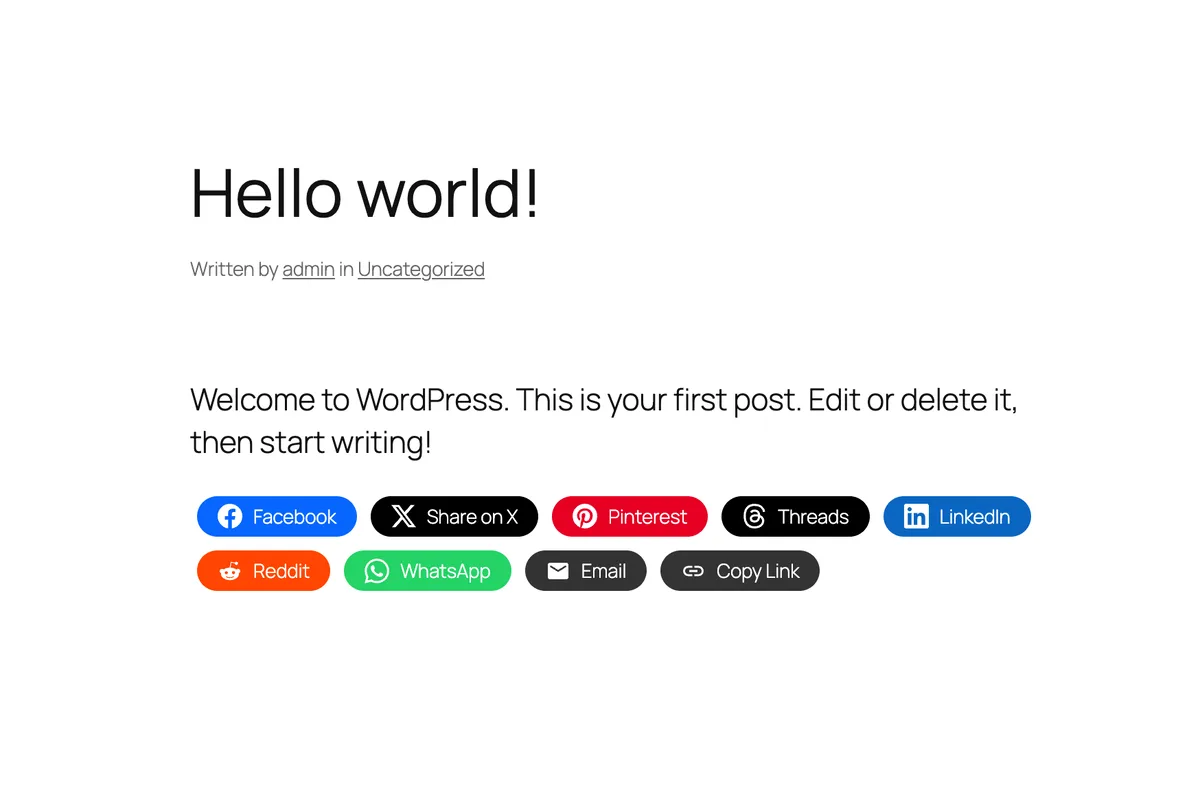 WPZOOM Connect: Social Icons Widget, Share Buttons & Click to Chat ekran görüntüsü 2