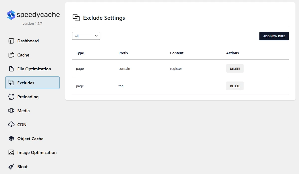SpeedyCache – Cache, Optimization, Performance ekran görüntüsü 4