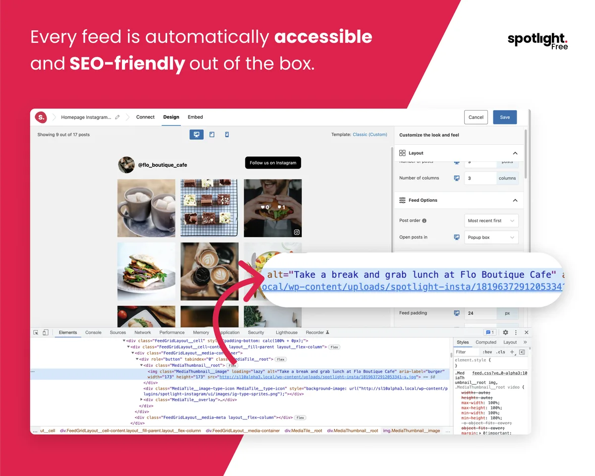 Spotlight Social Feeds – Block, Shortcode, and Widget ekran görüntüsü 4