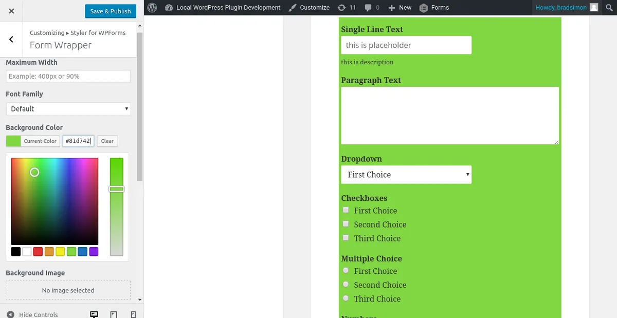 Utimate Kit ( Styler ) for WPForms ekran görüntüsü 4