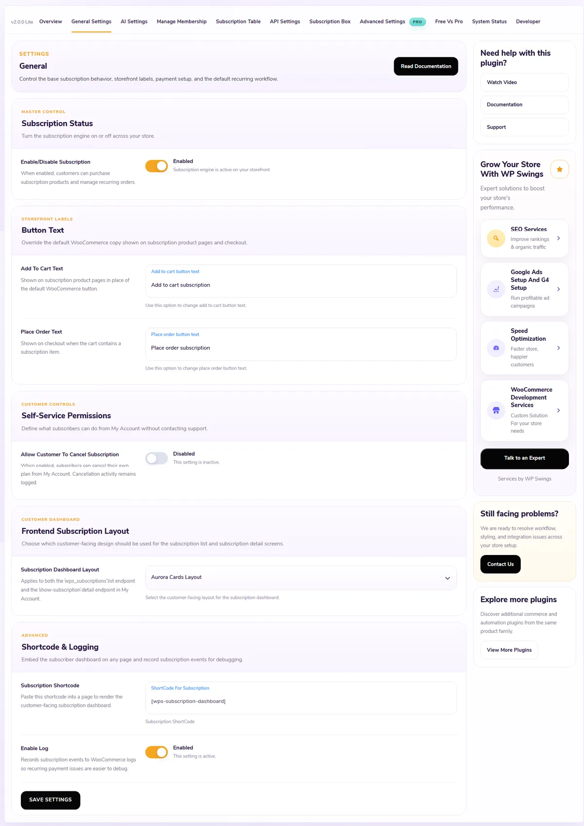 Subscriptions for WooCommerce ekran görüntüsü 1